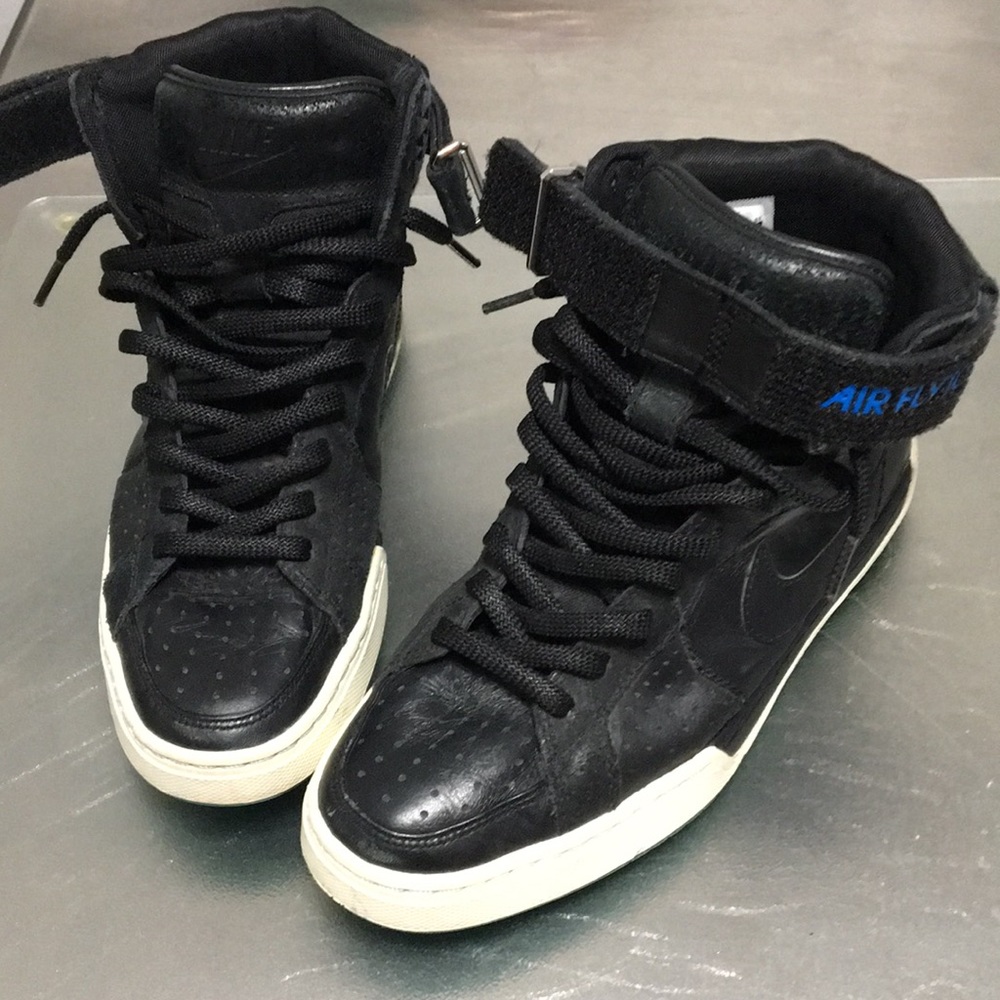 Nike AIR Flytop black leather men’s highTOP🏀